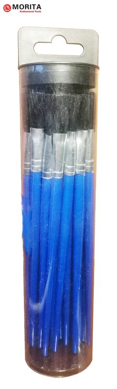 Flua a cerda plástica do grupo do punho da escova + fluxo de aplicação preto ou azul plástico ou colagem do comprimento 195mm em comum e em linhas