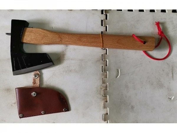 Extinguir de alta frequência de acampamento de couro do machado do protetor de lâmina e do machado do machado