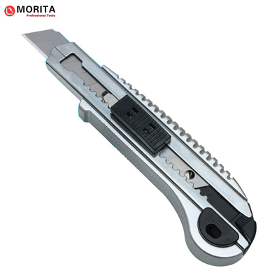 Snap Off Blade Utility Knife Alloy Steel &amp; ABS SK5 As lâminas sobressalentes com sistema de bloqueio da lâmina Sistema de troca de lâmina sem ferramentas