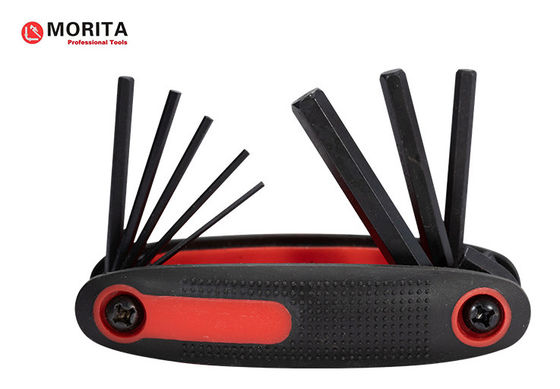 comprar Kit de chave allen dobrável 8 peças de aço CR-V 1,5 mm, 2 mm, 2,5 mm, 3 mm, 4 mm, 5 mm, 6 mm, 8 mm/T9, T10, T15, T20, T25, T27, T30, T40 online manufacture