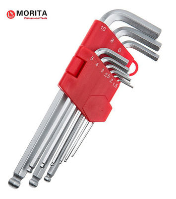 comprar Suporte de plástico Chave Allen com extremidade esférica 9 Pce CR-V Aço 1,5 mm, 2 mm, 2,5 mm, 3 mm, 4 mm, 5 mm, 6 mm, 8 mm Aparafusamento em ângulo de 25° online manufacture