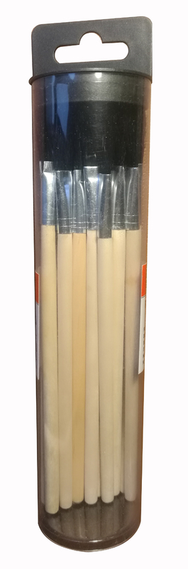 Ferramentas de encanamento Pincel de fluxo Manuseio de madeira Pincel de madeira comprimento 195mm 25mm * 12 mm Aplicando fluxo ou cola em juntas e fios