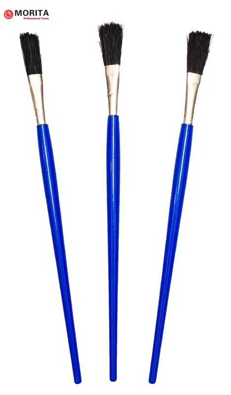 Pincel de fluxo manuseio de plástico ferramentas de encanamento conjunto de borracha comprimento de plástico 195mm aplicando fluxo ou cola em juntas e fios