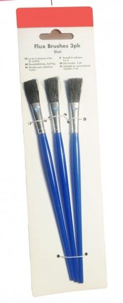 Pincel de fluxo manuseio de plástico ferramentas de encanamento conjunto de borracha comprimento de plástico 195mm aplicando fluxo ou cola em juntas e fios